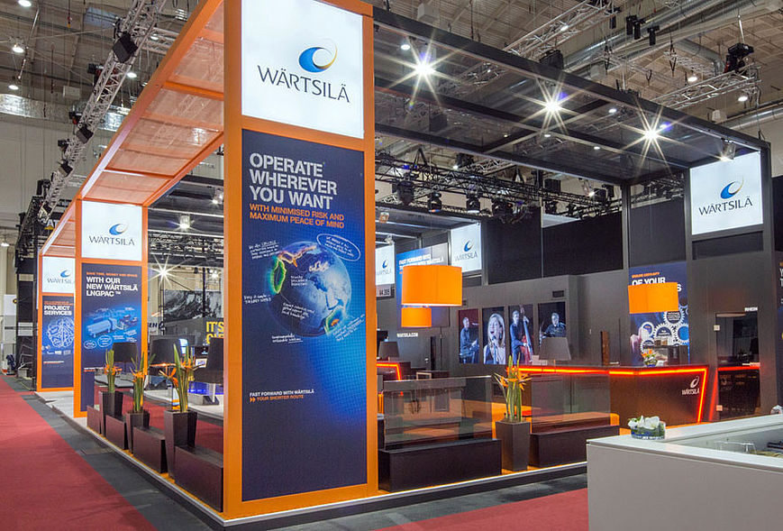 Messebau Projekte Messestand Wärtsilä