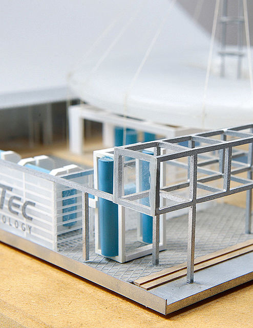 Architektur: Modell eines Messestandes Architektur: Modell eines Messestandes